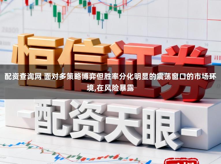 配资查询网 面对多策略博弈但胜率分化明显的震荡窗口的市场环境，在风险暴露