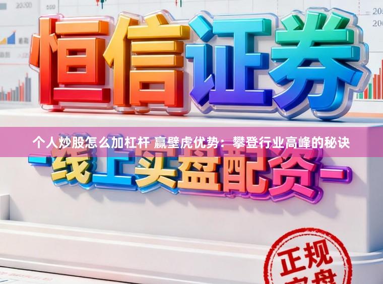 个人炒股怎么加杠杆 赢壁虎优势：攀登行业高峰的秘诀
