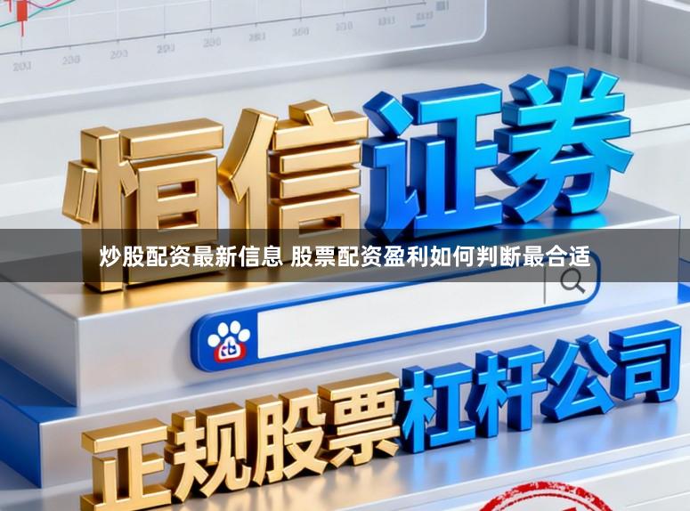 炒股配资最新信息 股票配资盈利如何判断最合适