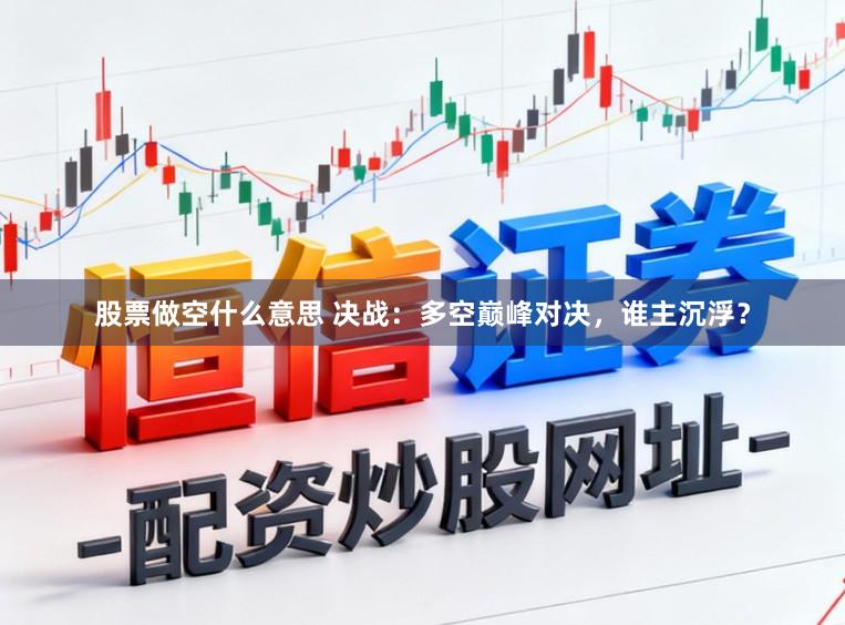 股票做空什么意思 决战：多空巅峰对决，谁主沉浮？